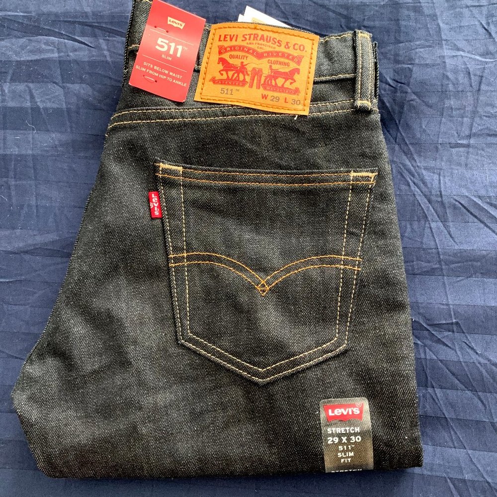 Levi’s 511 Slim Raw Denim stretch jeans